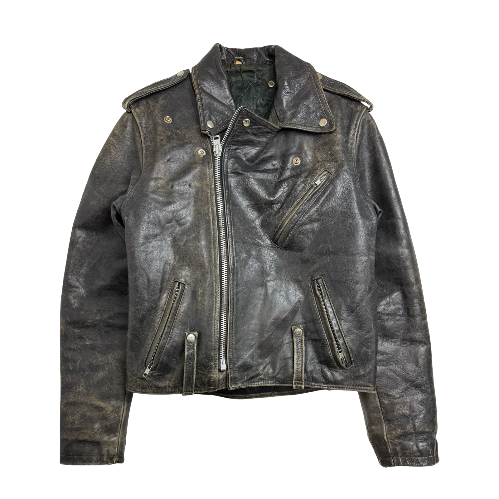Vintage Harley Davidson Biker Leather Jacket