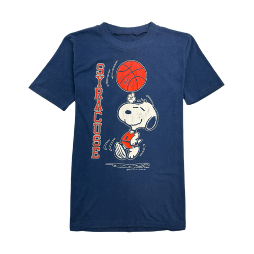 (XS) Vintage '58 Snoopy Syracuse Tee Navy | Vintage Clothing Store Canada