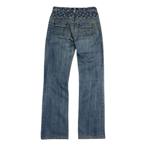 Women’s Louis Vuitton Denim Waist Monogram Pants | Vintage Clothing Store Canada