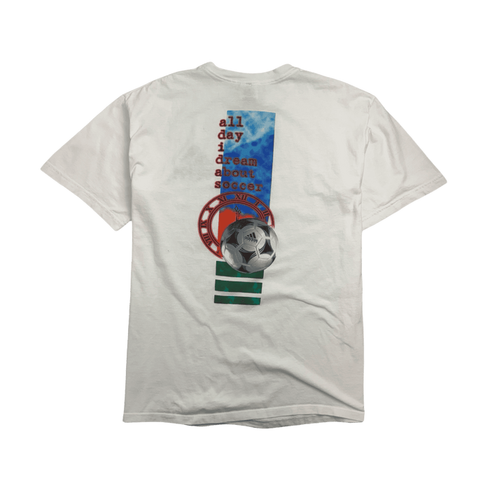Vintage 90s Adidas Soccer Tee White | Vitnage Clothing Store Canada