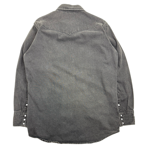 Vintage Carhartt Button-up L/S Shirt Black | Vintage Clothing Store Canada