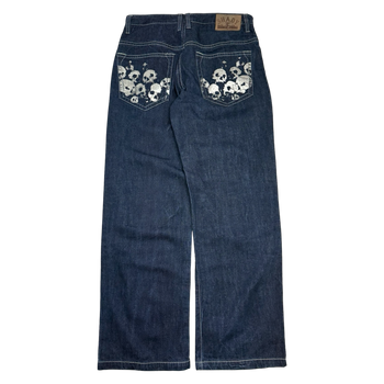 Vintage Y2K Shady Sliver Skulls Pants