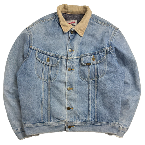 Vintage Wool Lined Lee Stormrider Denim Jacket | Vintage Clothing Store Canada
