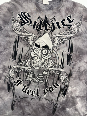 2000s Silence I Keel You Tee Dark Grey