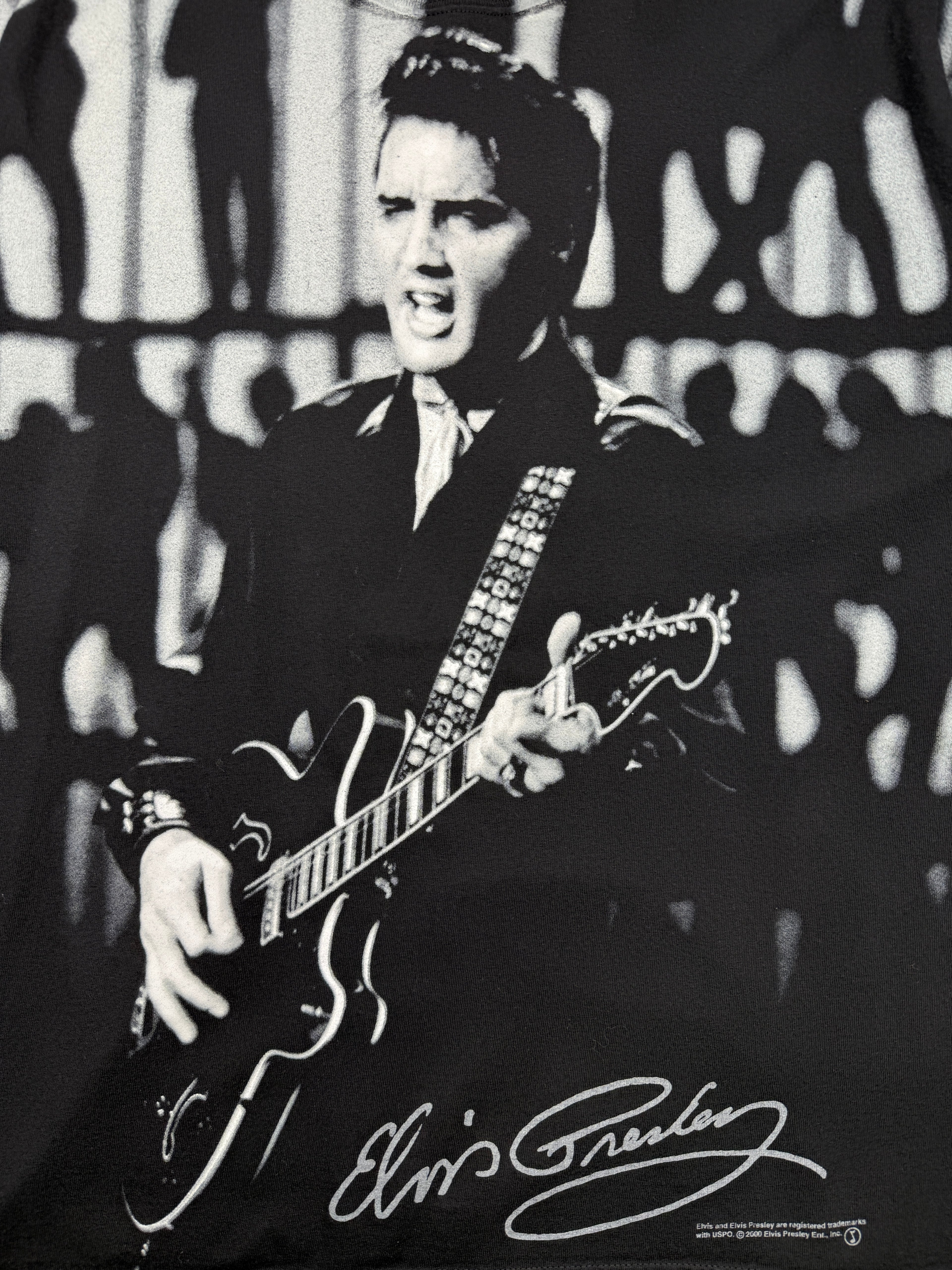 Vintage Elvis Presley AOP Tee Black