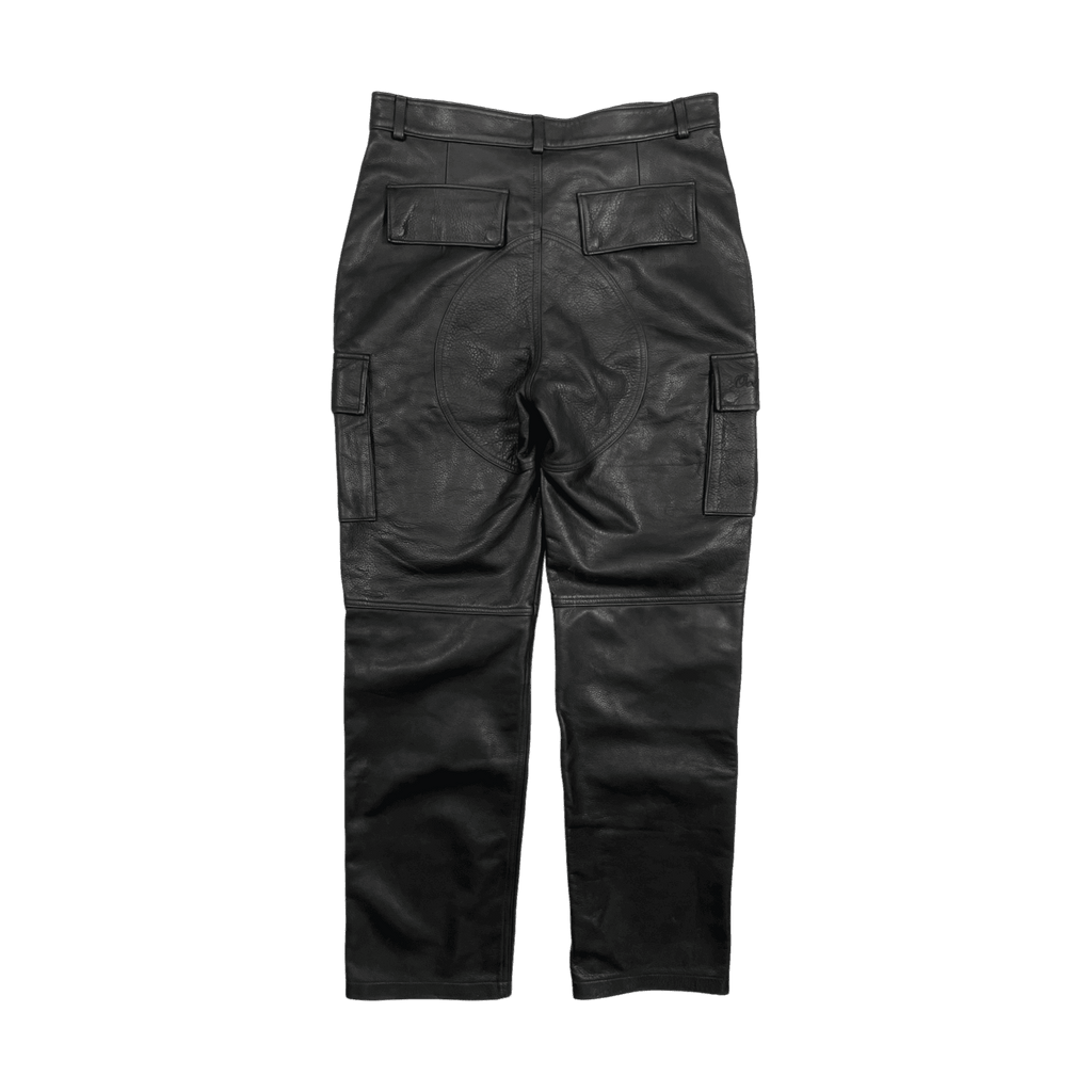 OVO x Roots Leather Cargo Pants Black