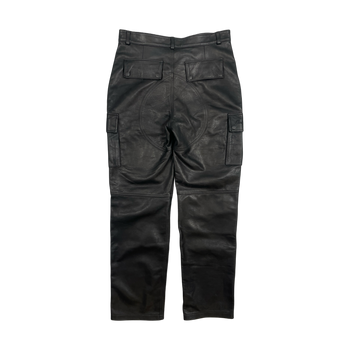 OVO x Roots Leather Cargo Pants Black