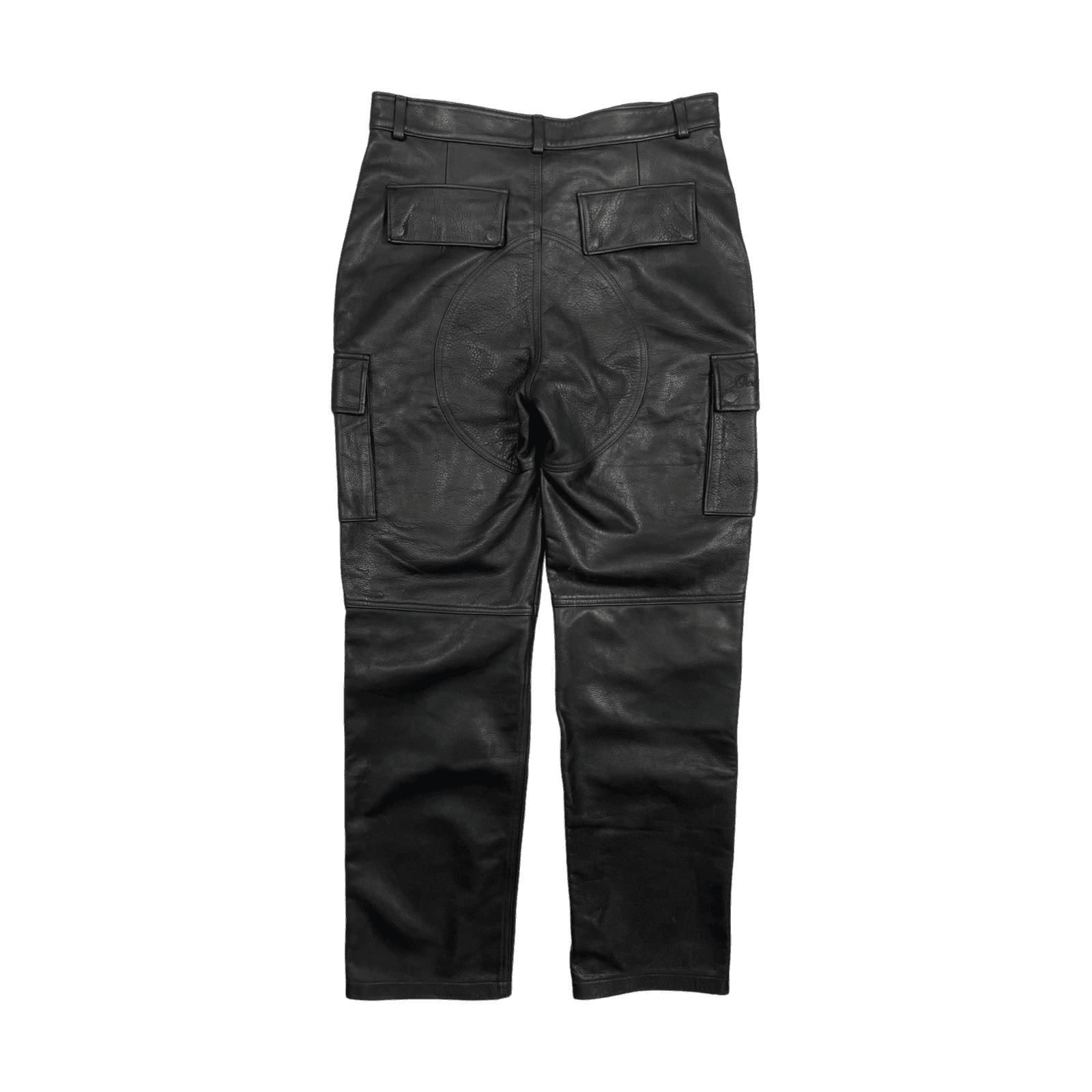 OVO x Roots Leather Cargo Pants Black