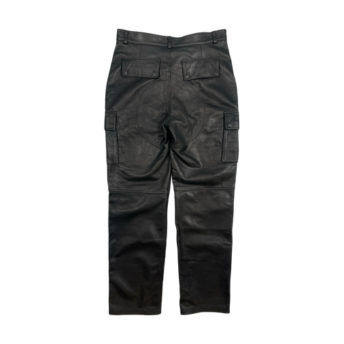 OVO x Roots Leather Cargo Pants Black | Vintage Clothing Store Canada