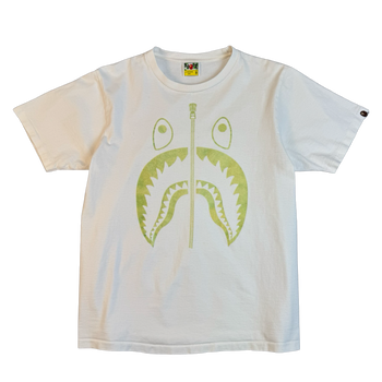 BAPE Neon Shark Tee White (USED)