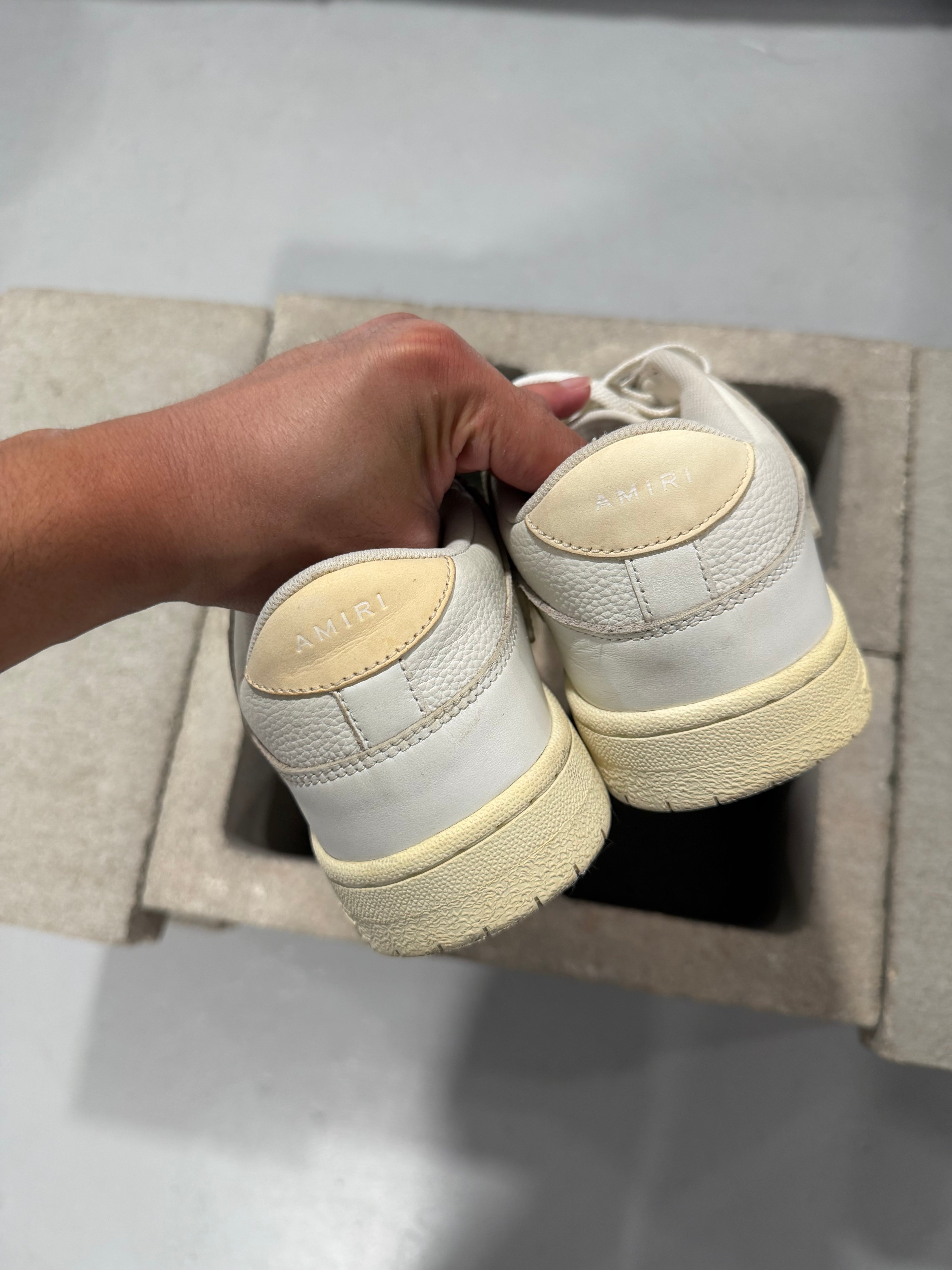 Amiri Skel Top Low Sneakers White (USED)