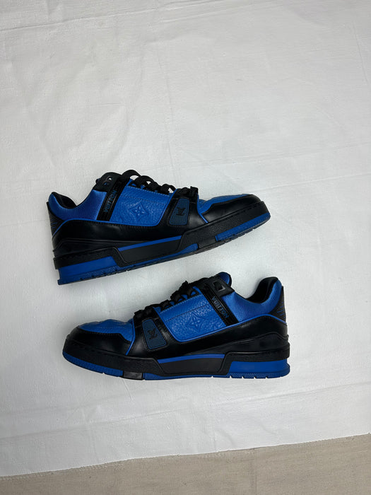 Louis Vuitton LV Trainer Black Blue (USED) | Vitnage Clothing Store Canada