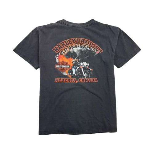 Vintage Grand Prairie Harley Davidson Tee Black | Vintage Clothing Store Canada