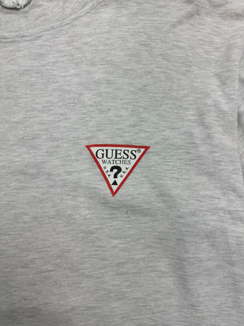 (L) Vintage 2000s Guess Time Zone Tee Light Grey