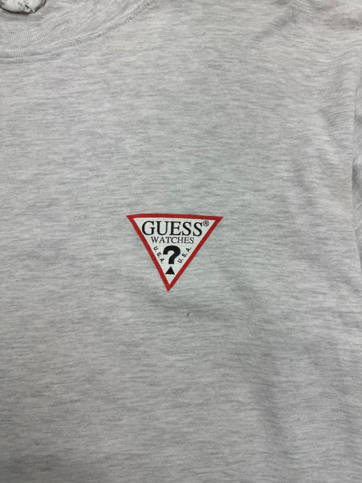 (L) Vintage 2000s Guess Time Zone Tee Light Grey | Vitnage Clothing Store Canada