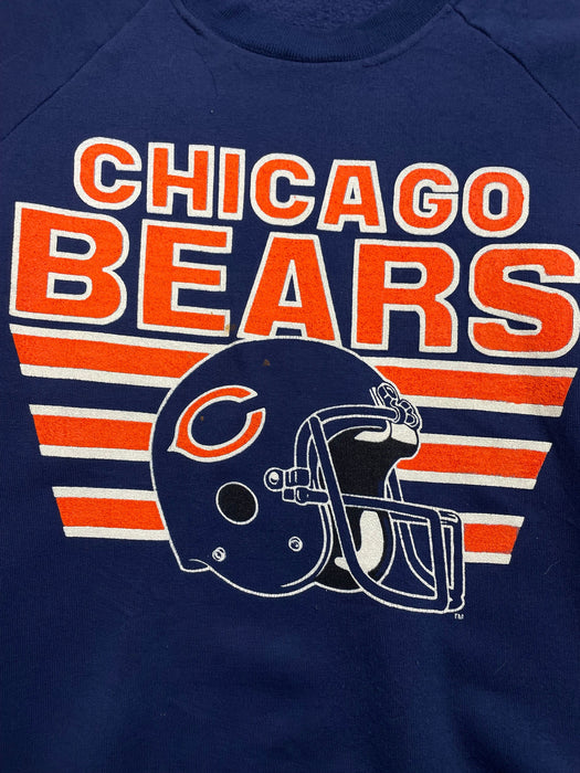 (S) Vintage NFL Chicago Bears Sweatshirt Navy | Vitnage Clothing Store Canada