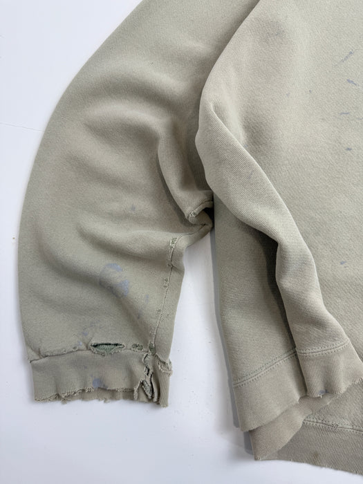 Vintage 1990's Nike Side Swoosh Sweatshirt Pistachio Green | Vitnage Clothing Store Canada