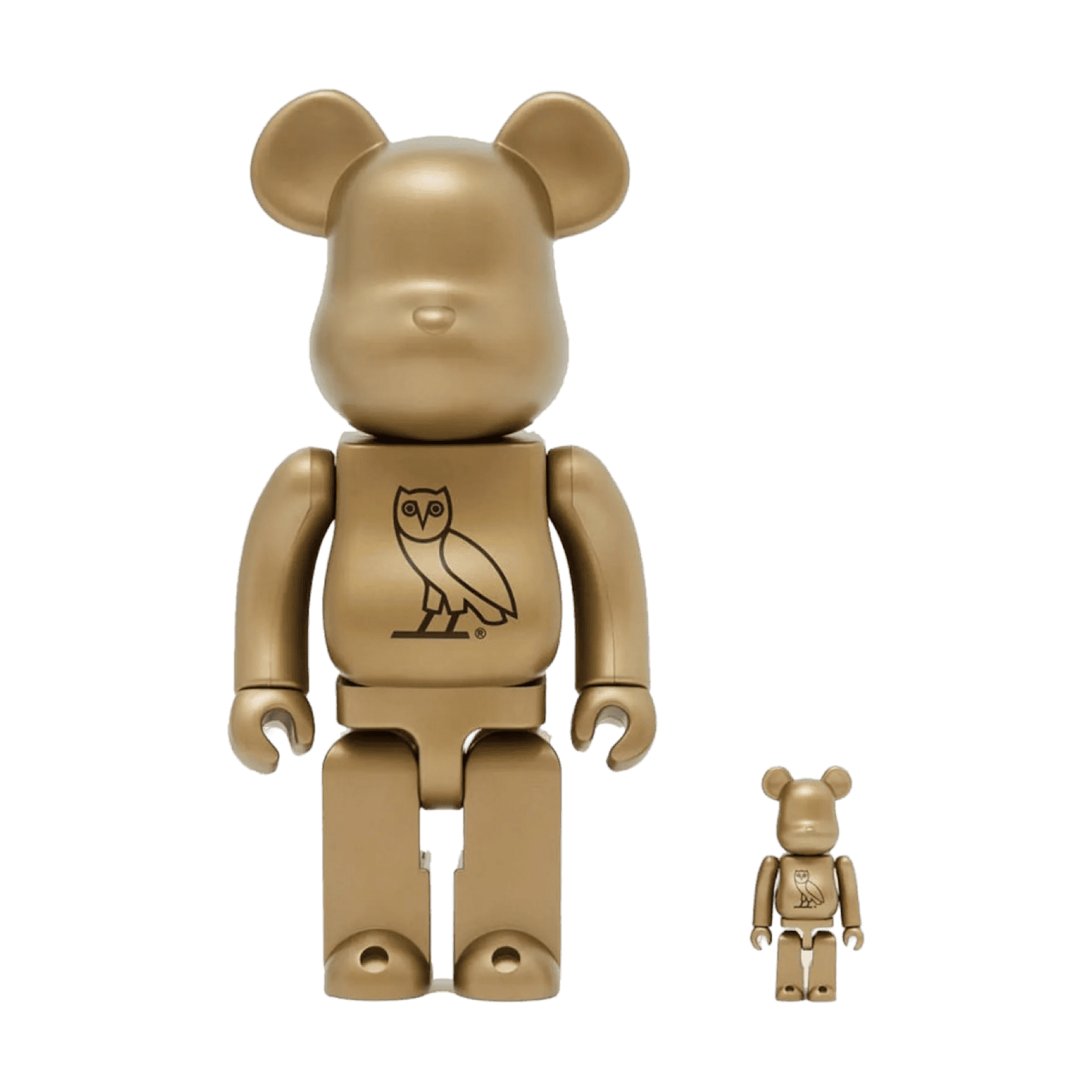 Bearbrick x OVO 100% & 400% Set Gold