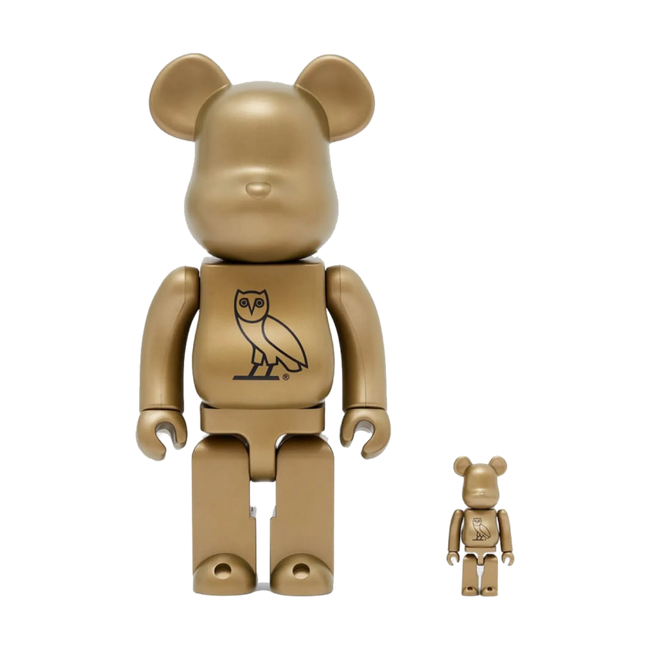 Bearbrick x OVO 100% & 400% Set Gold