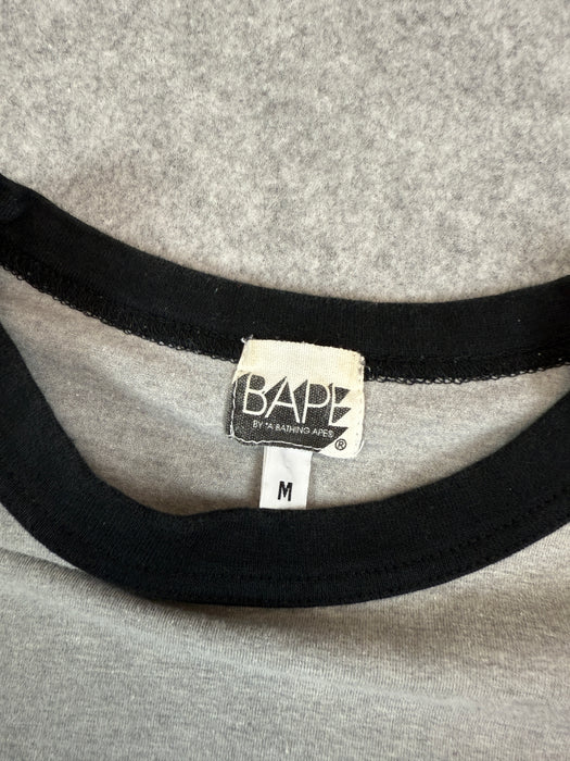 BAPE Logo L/S Tee Grey | Vitnage Clothing Store Canada