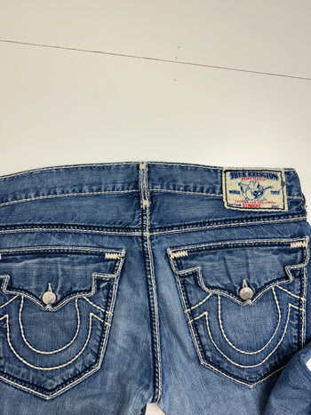 (36) Vintage Y2K True Religion Straight-Cut Jeans