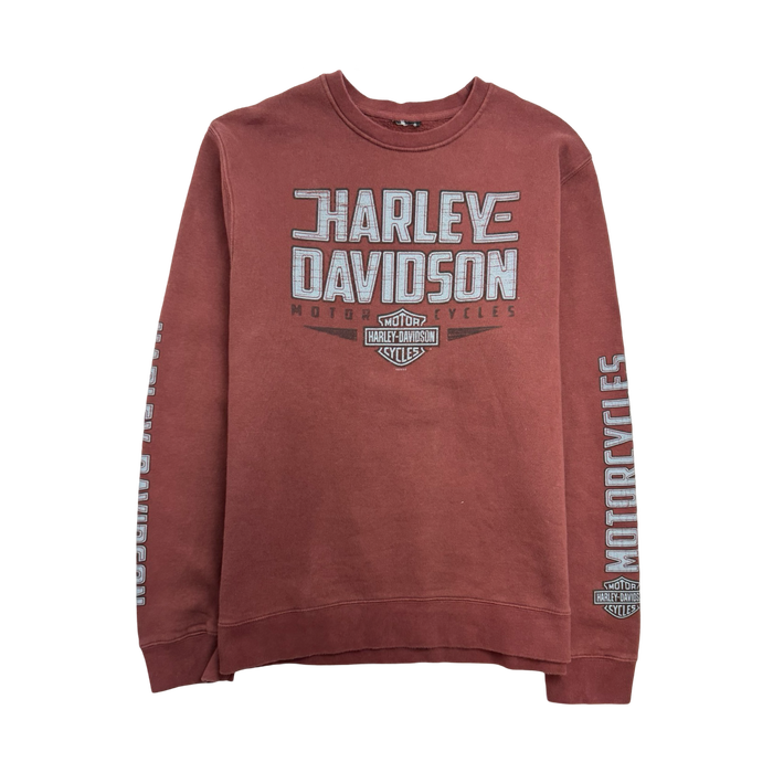 Vintage High Land Harley Davidson Sweatshirt Burgundy | Vitnage Clothing Store Canada