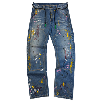 Off-White Painted Carpenter Double Knee Jeans (USED)