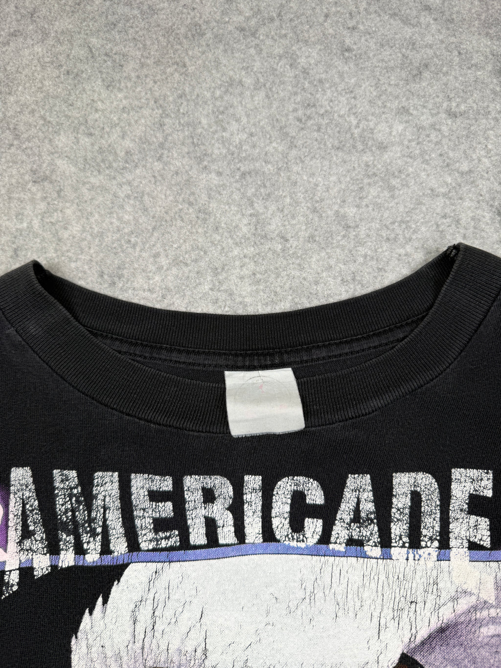 Vintage American Thunder Lightning Eagle Americade Tee Black