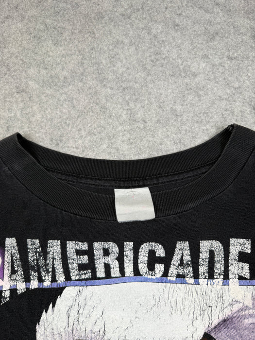 Vintage American Thunder Lightning Eagle Americade Tee Black | Vitnage Clothing Store Canada