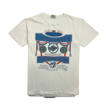 (L) Vintage '92 Toronto Blue Jays Championship Tee White