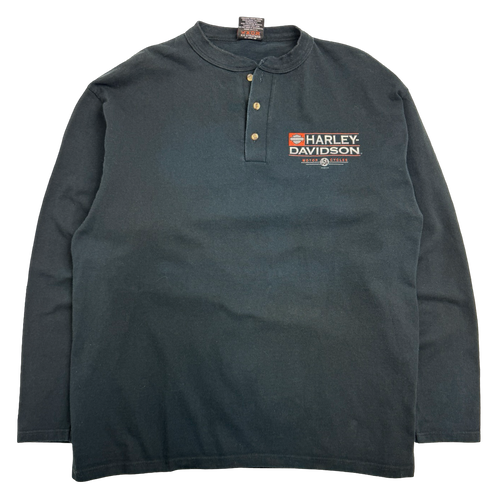 Vintage 1999 Harley Davidson Patriot L/S Tee Black | Vintage Clothing Store Canada
