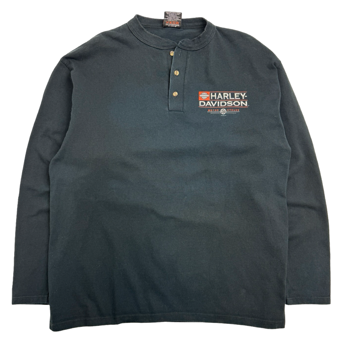 Vintage 1999 Harley Davidson Patriot L/S Tee Black | Vitnage Clothing Store Canada