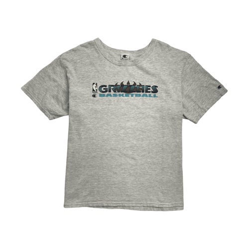 (XL) Vintage 90s Champion Vancouver Grizzlies Tee Grey | Vintage Clothing Store Canada