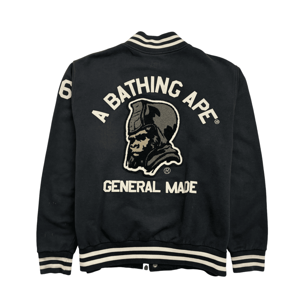 BAPE General Corduroy Varsity Jacket Black (USED)