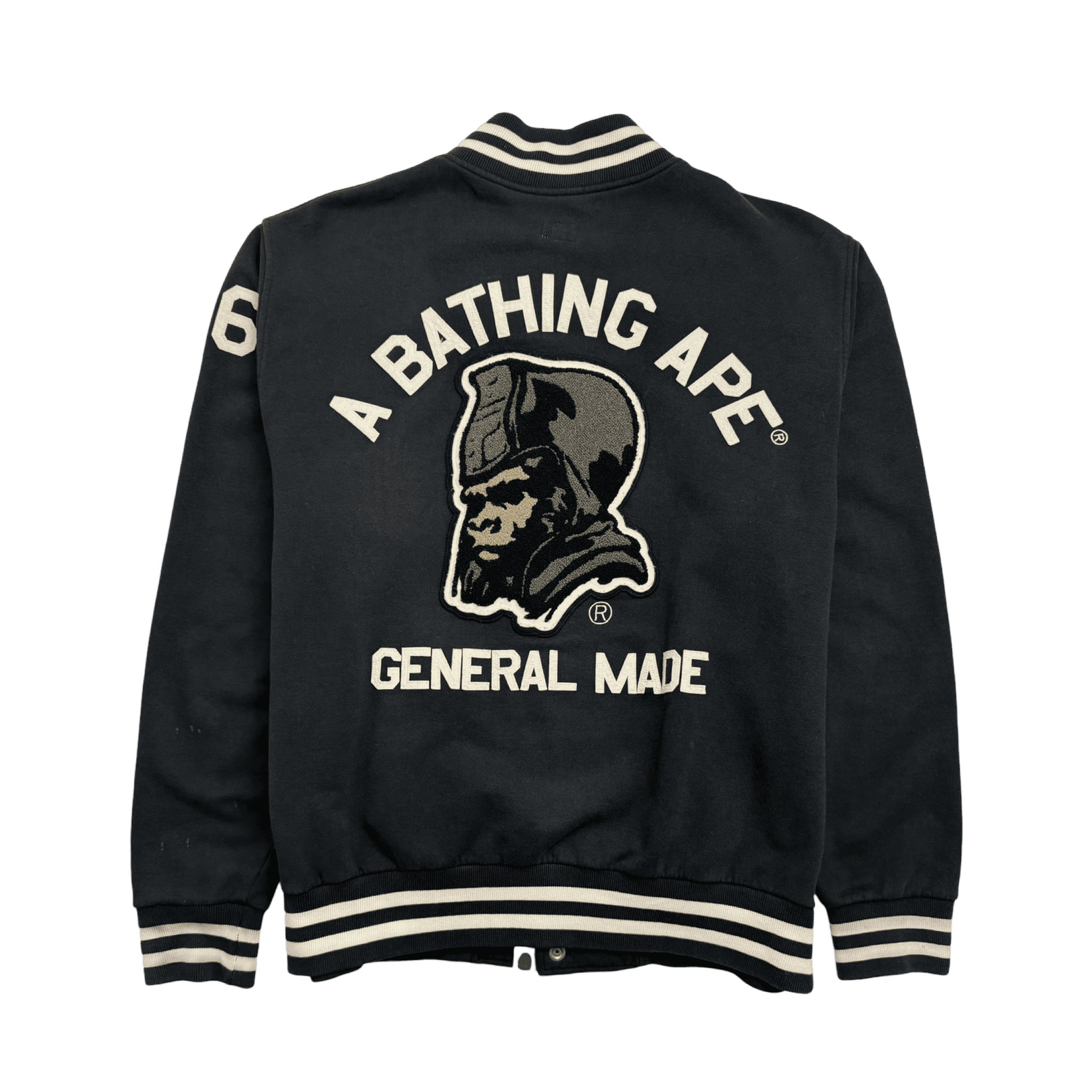 BAPE General Corduroy Varsity Jacket Black (USED)