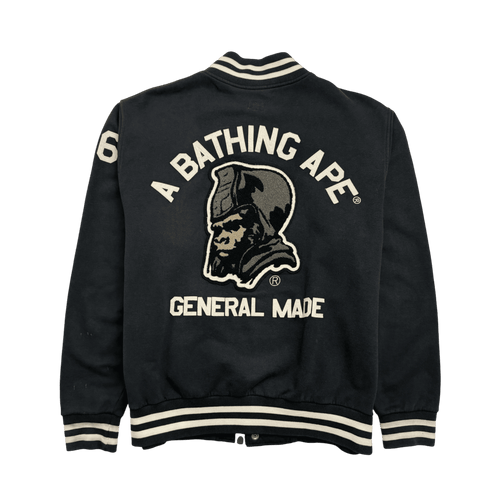 BAPE General Corduroy Varsity Jacket Black (USED)