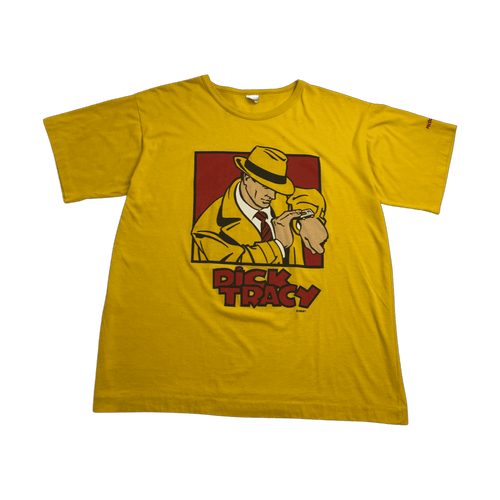 (XL) Vintage 90s Dick Tracy Tee Yellow | Vintage Clothing Store Canada