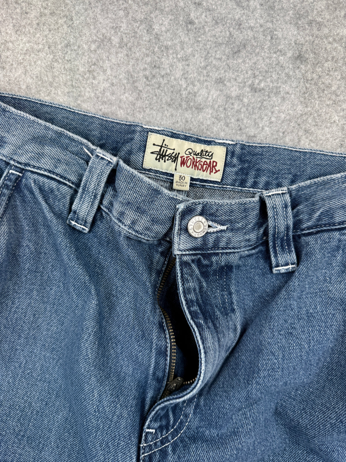 Stussy Double Knee Work Pants Denim (USED)