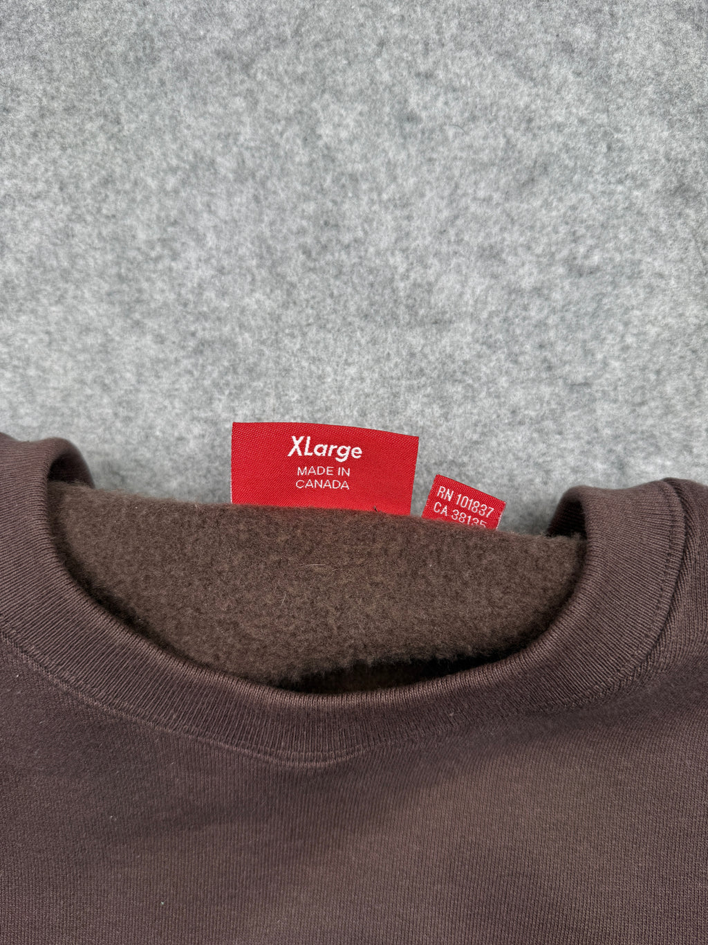 Supreme Box Logo Crewneck Brown (USED)