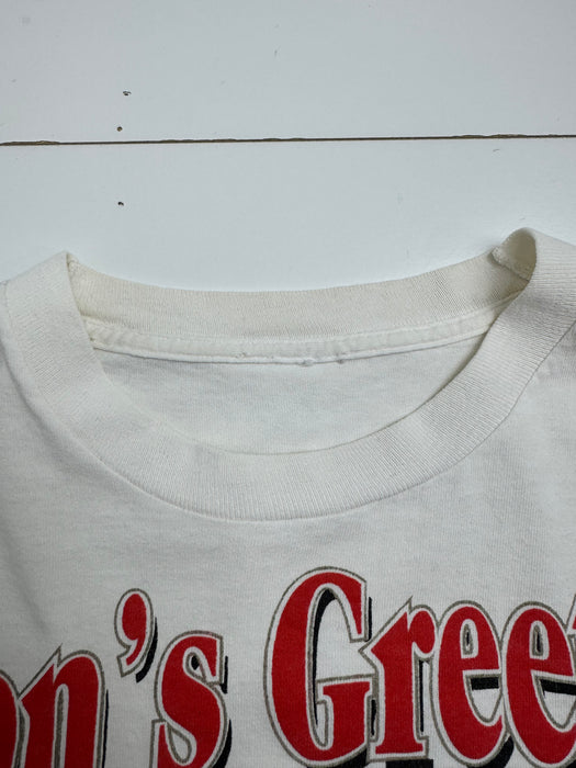 Vintage '92 Season Greetings Sports Tee White | Vitnage Clothing Store Canada