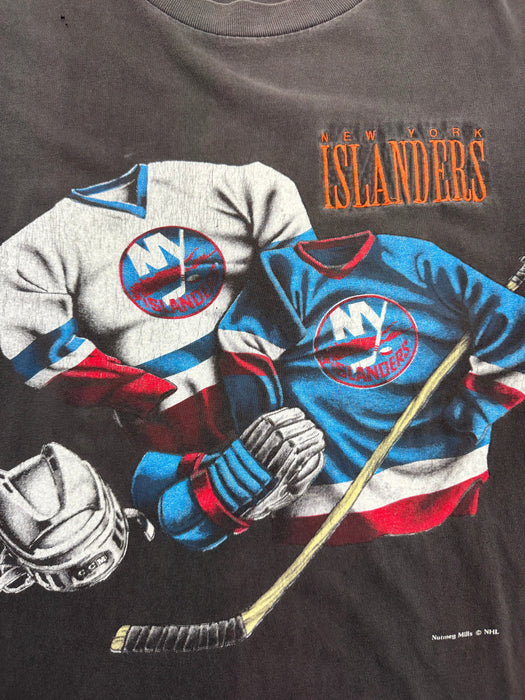 Vintage 90s NHL New York Islanders Tee Black | Vitnage Clothing Store Canada