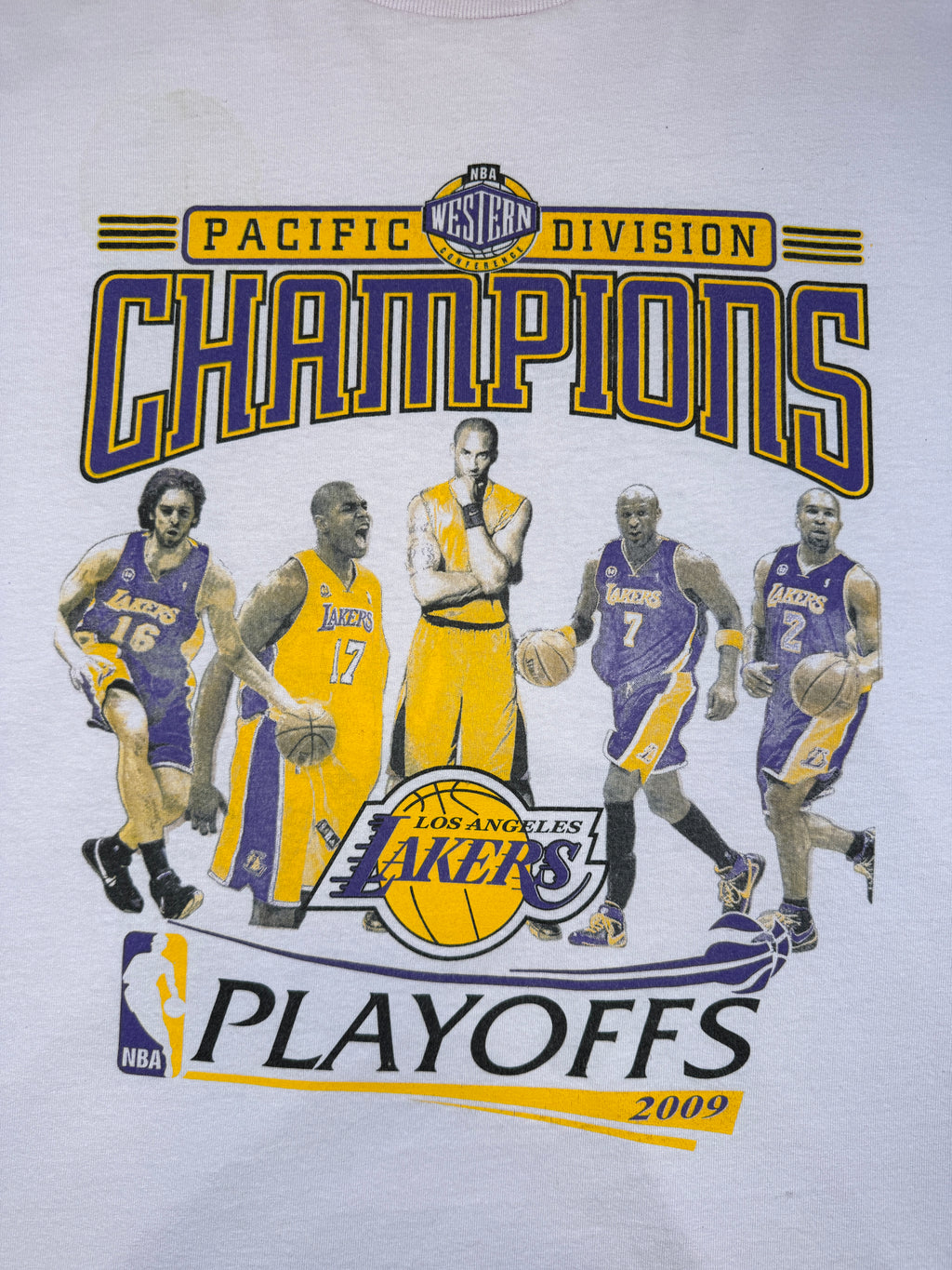 2009 Los Angeles Lakers Pacific Division Champions Tee Pink