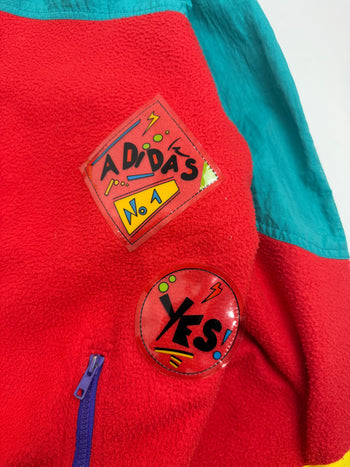 Vintage 1990's Adidas Adventure Polar Fleece Jacket Multi