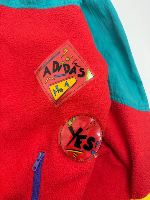 Vintage 1990's Adidas Adventure Polar Fleece Jacket Multi | Vitnage Clothing Store Canada
