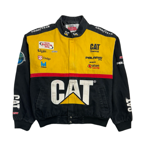 (L) Vintage CAT Racing Zip-Up Jacket | Vintage Clothing Store Canada