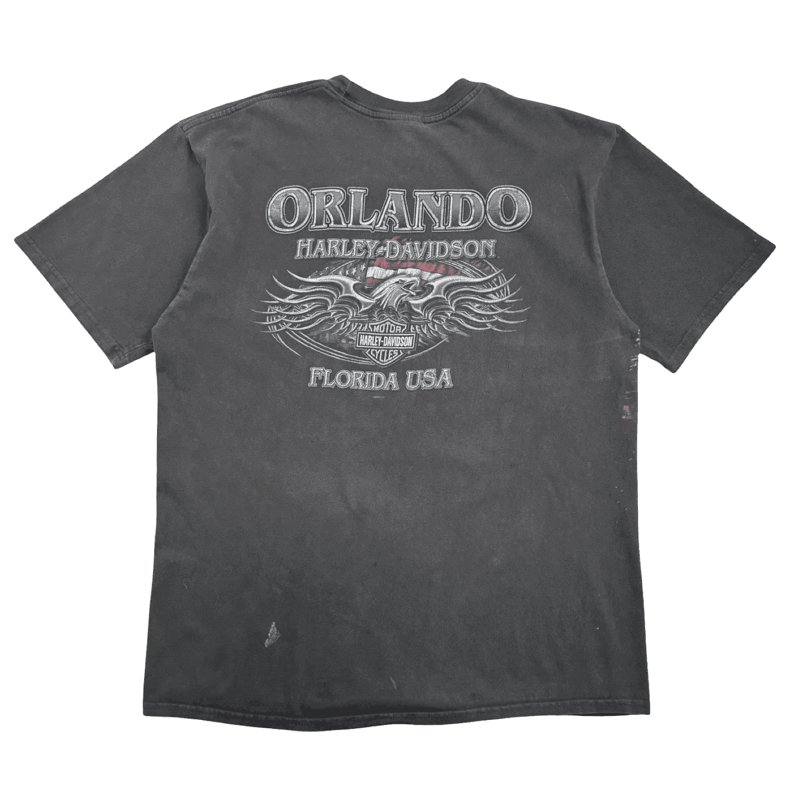 Vintage Y2K Harley Davidson Orlando Tee Black