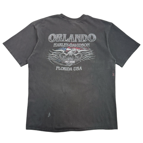 Vintage Y2K Harley Davidson Orlando Tee Black | Vintage Clothing Store Canada