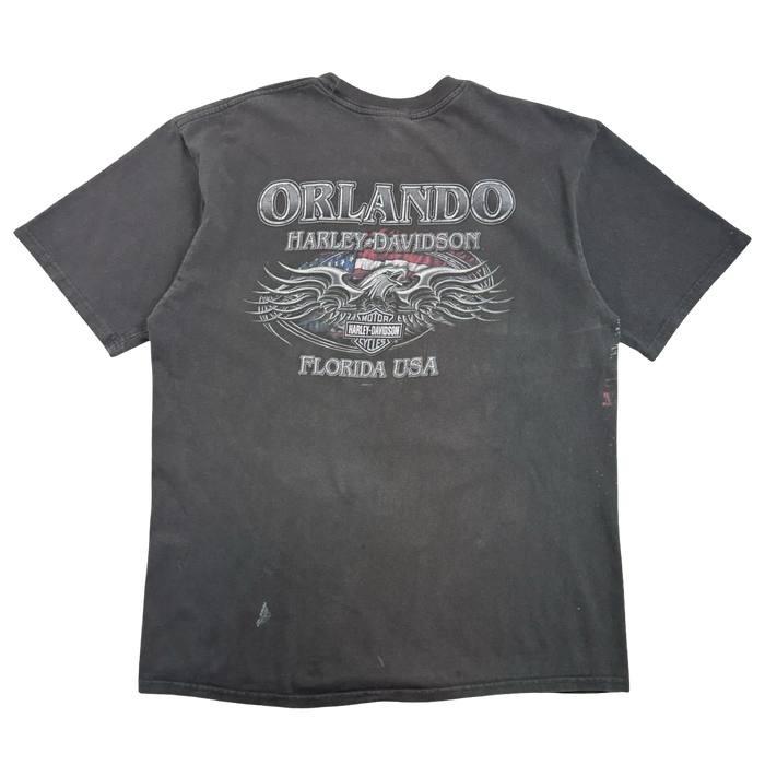 Vintage Y2K Harley Davidson Orlando Tee Black | Vitnage Clothing Store Canada