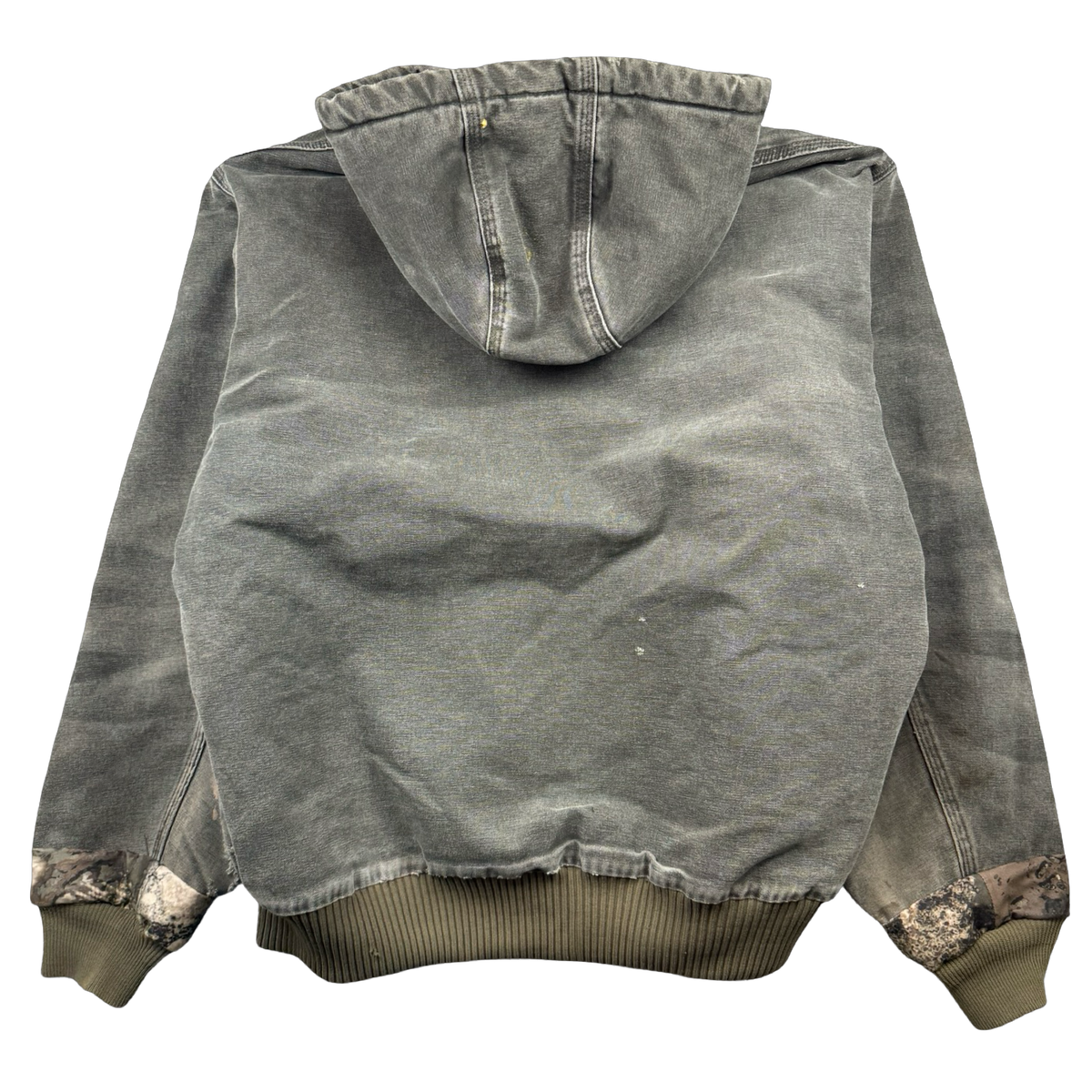 Vintage Carhartt Distressed Active Hooded Jacket Green