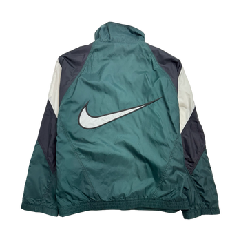 Vintage 90s Nike Windbreaker Zip-Up Pine Green